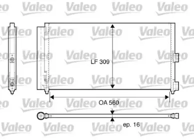 818021 VALEO Конденсатор, кондиционер 818021 VALEO Конденсатор, кондиционер