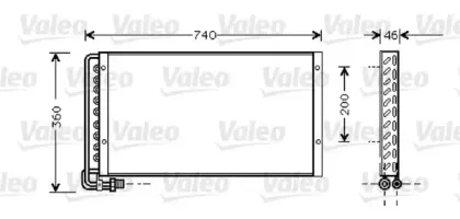 818040 VALEO Конденсатор, кондиционер 818040 VALEO Конденсатор, кондиционер