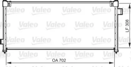 818101 VALEO Конденсатор, кондиционер 818101 VALEO Конденсатор, кондиционер