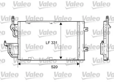 818168 VALEO Конденсатор, кондиционер 818168 VALEO Конденсатор, кондиционер