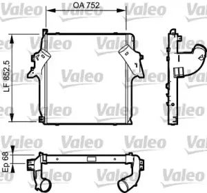 818781 VALEO Интеркулер 818781 VALEO Интеркулер