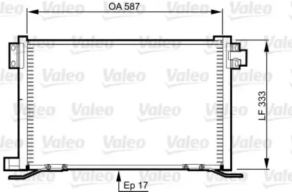 818991 VALEO Конденсатор, кондиционер 818991 VALEO Конденсатор, кондиционер