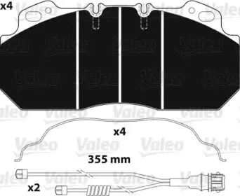 882217 VALEO Комплект тормозных колодок, дисковый тормоз 882217 VALEO Комплект тормозных колодок, дисковый тормоз