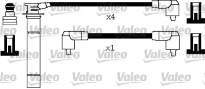346619 VALEO Комплект проводов зажигания 346619 VALEO Комплект проводов зажигания