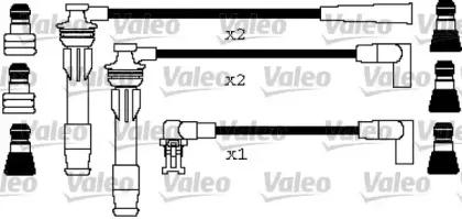 346407 VALEO Комплект проводов зажигания 346407 VALEO Комплект проводов зажигания