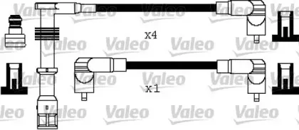 346384 VALEO Комплект проводов зажигания 346384 VALEO Комплект проводов зажигания