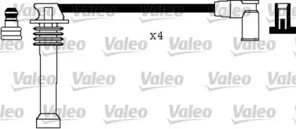 346366 VALEO Комплект проводов зажигания 346366 VALEO Комплект проводов зажигания