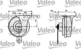 479158 VALEO Звуковой сигнал 479158 VALEO Звуковой сигнал