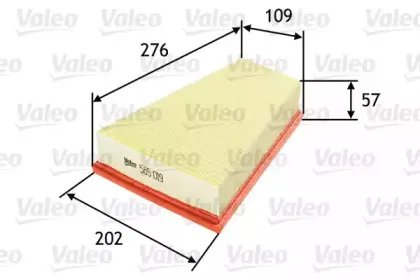 585019 VALEO Воздушный фильтр 585019 VALEO Воздушный фильтр