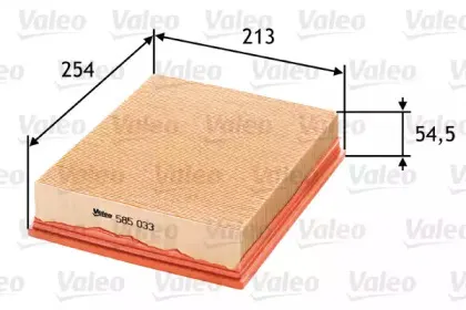585033 VALEO Воздушный фильтр 585033 VALEO Воздушный фильтр