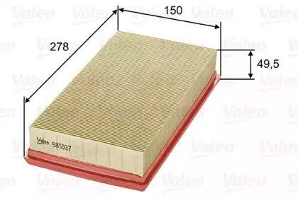 585037 VALEO Воздушный фильтр 585037 VALEO Воздушный фильтр