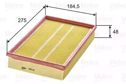 585039 VALEO Воздушный фильтр 585039 VALEO Воздушный фильтр