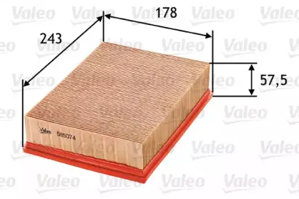 585074 VALEO Воздушный фильтр 585074 VALEO Воздушный фильтр