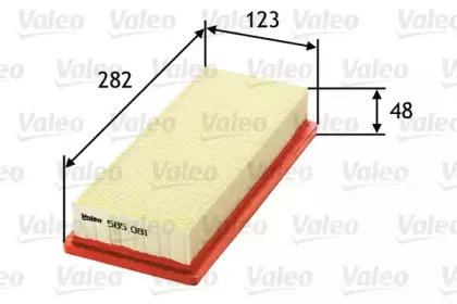 585081 VALEO Воздушный фильтр 585081 VALEO Воздушный фильтр