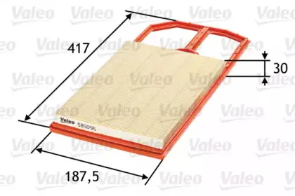 585095 VALEO Воздушный фильтр 585095 VALEO Воздушный фильтр