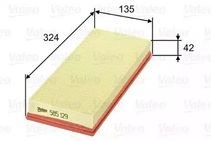 585129 VALEO Воздушный фильтр 585129 VALEO Воздушный фильтр