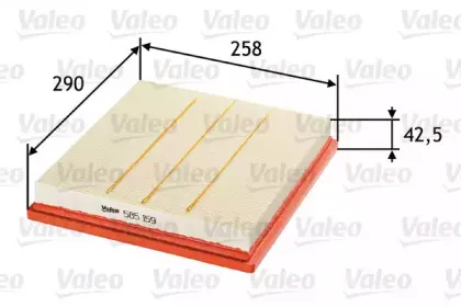 585159 VALEO Воздушный фильтр 585159 VALEO Воздушный фильтр
