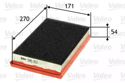 585213 VALEO Воздушный фильтр 585213 VALEO Воздушный фильтр