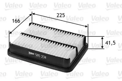 585234 VALEO Воздушный фильтр 585234 VALEO Воздушный фильтр