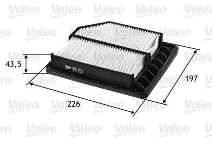 585253 VALEO Воздушный фильтр 585253 VALEO Воздушный фильтр