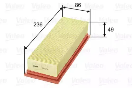 585254 VALEO Воздушный фильтр 585254 VALEO Воздушный фильтр
