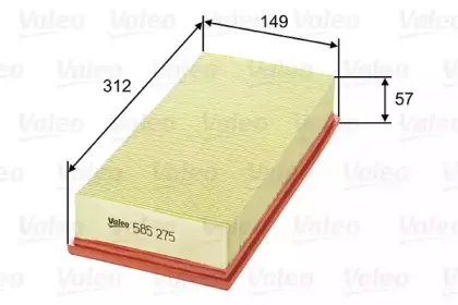 585275 VALEO Воздушный фильтр 585275 VALEO Воздушный фильтр