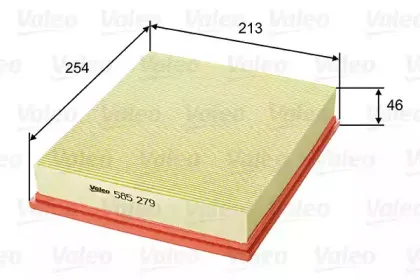 585279 VALEO Воздушный фильтр 585279 VALEO Воздушный фильтр