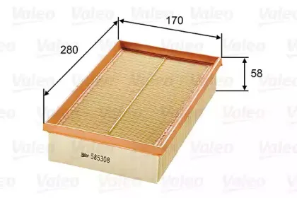 585308 VALEO Воздушный фильтр 585308 VALEO Воздушный фильтр