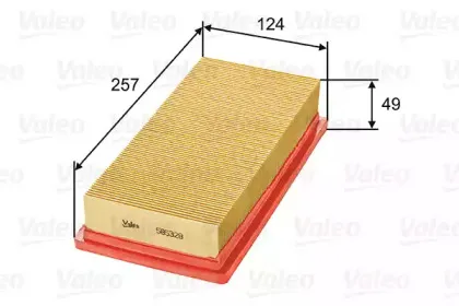 585328 VALEO Воздушный фильтр 585328 VALEO Воздушный фильтр