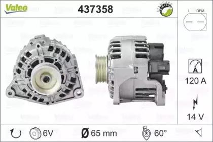 437358 VALEO Генератор 437358 VALEO Генератор