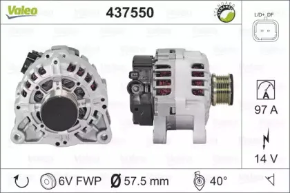 437550 VALEO Генератор 437550 VALEO Генератор