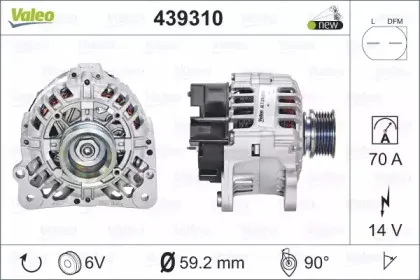 439310 VALEO Генератор 439310 VALEO Генератор