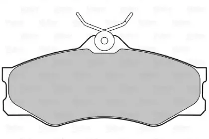 598027 VALEO Комплект тормозных колодок, дисковый тормоз 598027 VALEO Комплект тормозных колодок, дисковый тормоз