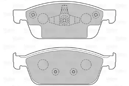 601373 VALEO Комплект тормозных колодок, дисковый тормоз 601373 VALEO Комплект тормозных колодок, дисковый тормоз