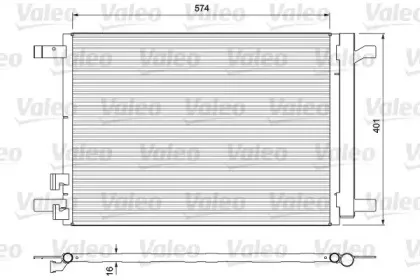 814375 VALEO Конденсатор, кондиционер 814375 VALEO Конденсатор, кондиционер