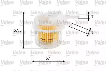 587017 VALEO Топливный фильтр 587017 VALEO Топливный фильтр
