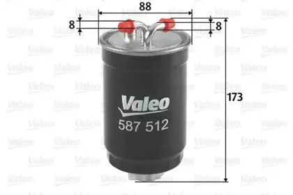 587512 VALEO Топливный фильтр 587512 VALEO Топливный фильтр