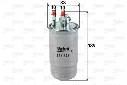 587522 VALEO Топливный фильтр 587522 VALEO Топливный фильтр