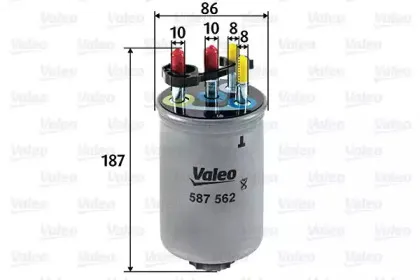 587562 VALEO Топливный фильтр 587562 VALEO Топливный фильтр