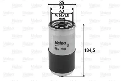 587708 VALEO Топливный фильтр 587708 VALEO Топливный фильтр