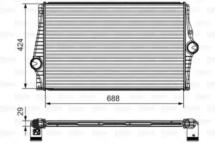 818280 VALEO Интеркулер 818280 VALEO Интеркулер