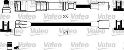 346232 VALEO Комплект проводов зажигания 346232 VALEO Комплект проводов зажигания