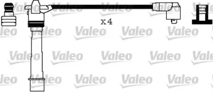346186 VALEO Комплект проводов зажигания 346186 VALEO Комплект проводов зажигания