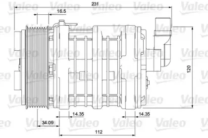700852 VALEO Компрессор, кондиционер 700852 VALEO Компрессор, кондиционер