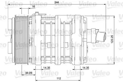 700855 VALEO Компрессор, кондиционер 700855 VALEO Компрессор, кондиционер