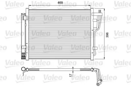 814070 VALEO Конденсатор, кондиционер 814070 VALEO Конденсатор, кондиционер
