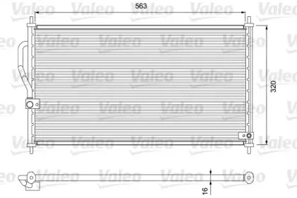 818070 VALEO Конденсатор, кондиционер 818070 VALEO Конденсатор, кондиционер