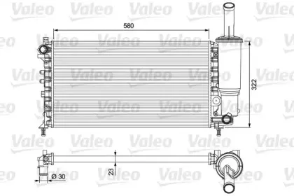 232923 VALEO Радиатор, охлаждение двигателя 232923 VALEO Радиатор, охлаждение двигателя