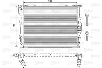 701576 VALEO Радиатор, охлаждение двигателя 701576 VALEO Радиатор, охлаждение двигателя