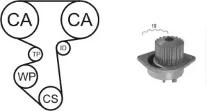 WPK-160001 AIRTEX Водяной насос + комплект зубчатого ремня WPK-160001 AIRTEX Водяной насос + комплект зубчатого ремня